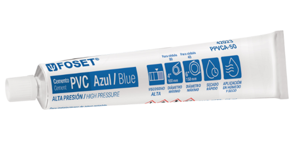 Venta de CEMENTO AZUL P/PVC 50 G. ALTA PRESIÓN (Mueble de Baño) en CDMX | Ferreteros Unidos