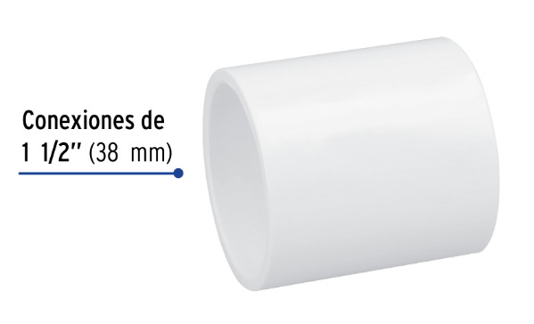 Venta de COPLE PVC HID. 1 1/2" (Mueble de Baño) en CDMX | Ferreteros Unidos