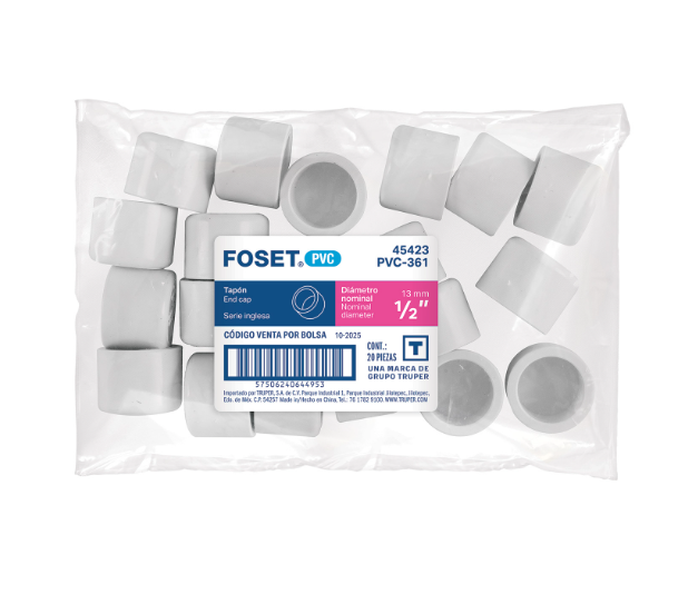 Venta de TAPON PVC HID.  1/2" (Mueble de Baño) en CDMX | Ferreteros Unidos