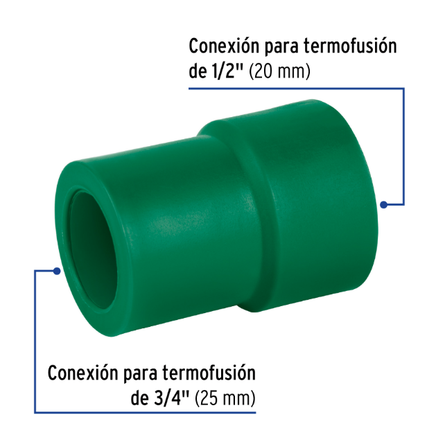 Venta de REDUCCION BUSHING PPR 3/4" X 1/2" (Mueble de Baño) en CDMX | Ferreteros Unidos