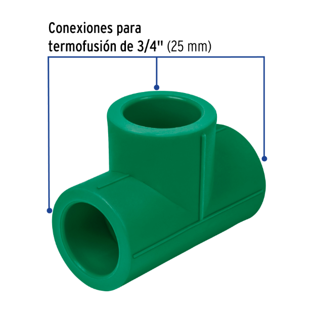 Venta de TEE PPR 3/4" (Mueble de Baño) en CDMX | Ferreteros Unidos