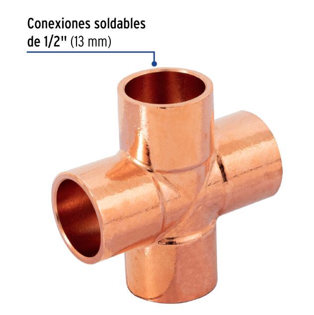 Venta de CRUZ COBRE 1/2" (Mueble de Baño) en CDMX | Ferreteros Unidos