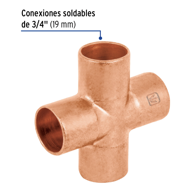 Venta de CRUZ COBRE 3/4" (Mueble de Baño) en CDMX | Ferreteros Unidos