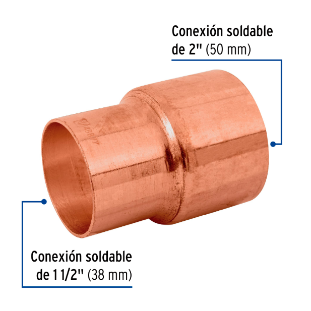 Venta de REDUCCION BUSHING COBRE 2" X 1 1/2" (Mueble de Baño) en CDMX | Ferreteros Unidos
