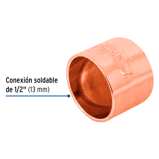 Venta de TAPON CAPA COBRE 1/2" (Mueble de Baño) en CDMX | Ferreteros Unidos